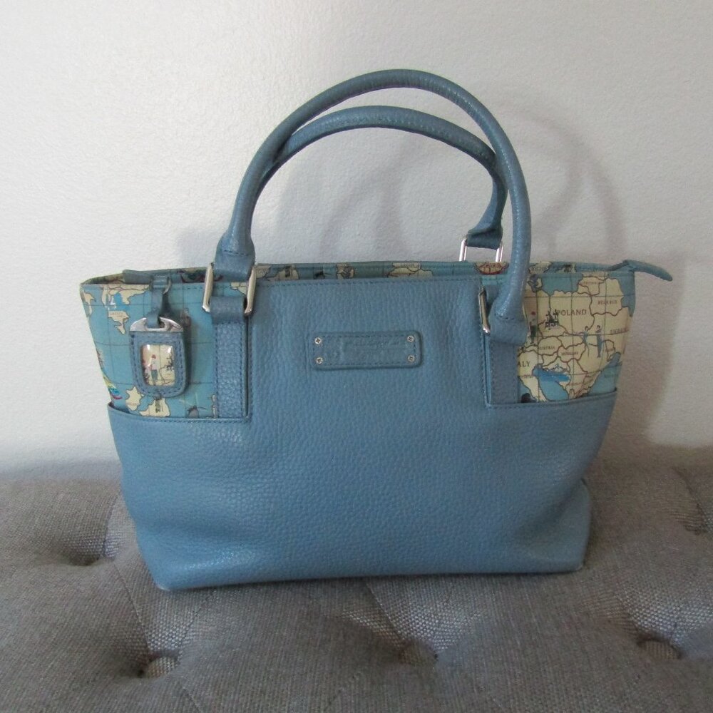 Signature Collection by Sharif Map Bag Leather